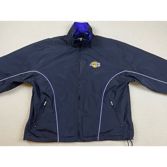 Vintage Lakers Jacket Retro 90’s Full Zip Windbreaker NBA Y2K | Size Large - Picture 4 of 16